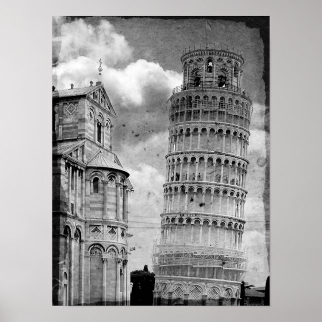 Póster Torre Pisa (Frente)