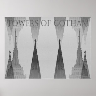 Póster "Torres de Gotham" NYC 2006