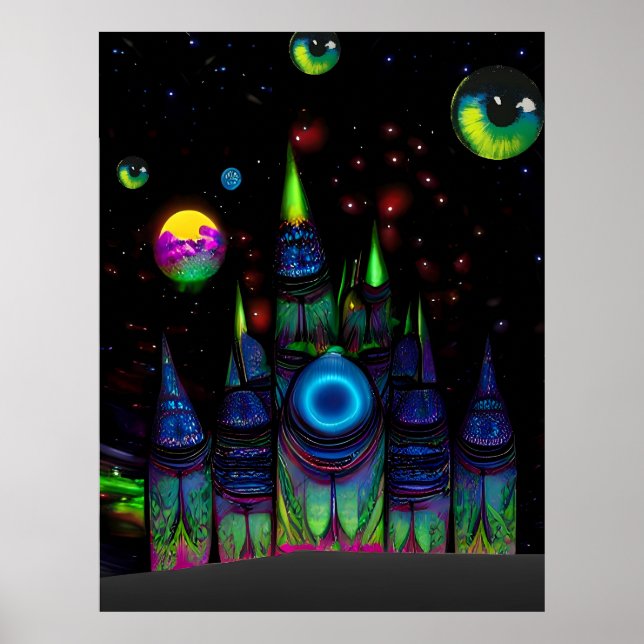 Póster Torres de plasma de Wornol VII (Frente)