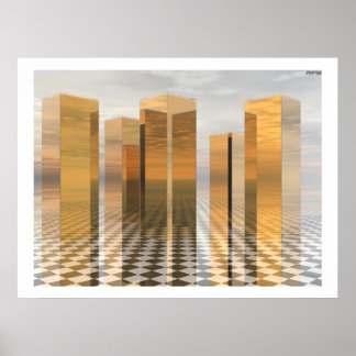 Póster Torres doradas
