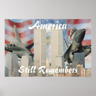 Póster Torres gemelas 9/11 Poster de recuerdo