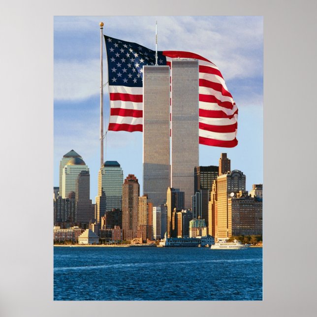 Póster Torres gemelas de Estados Unidos (Frente)