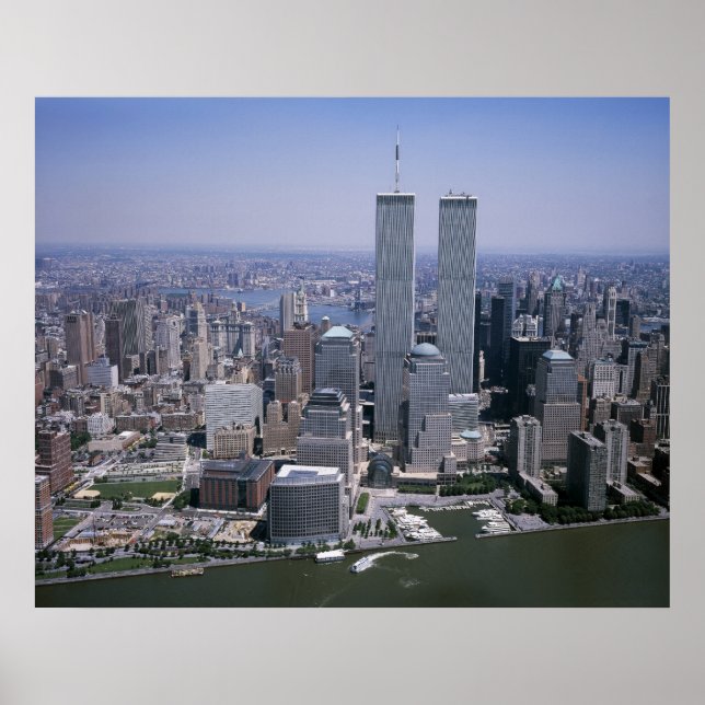 Póster Torres gemelas, Nueva York (Frente)