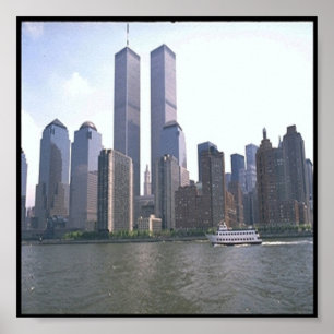 Póster Torres gemelas/Nueva York