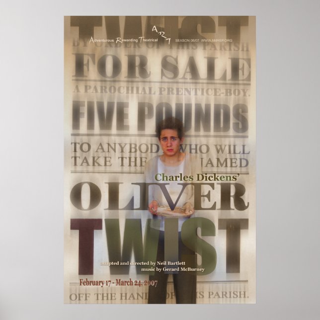 Póster torsión de oliver (Frente)