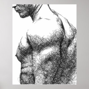 Póster Torso masculino