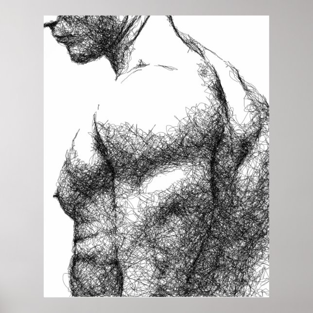 Póster Torso masculino (Frente)