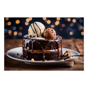 Póster Torta de chocolate