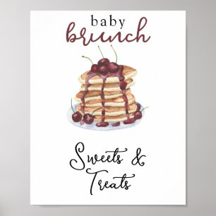 Póster Tortitas Baby shower Dulces y Golosinas