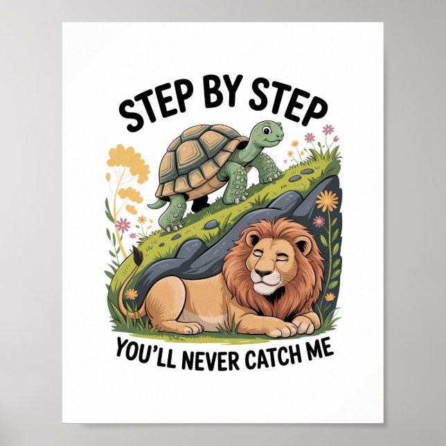 Póster Tortle Lion Funny (Frente)