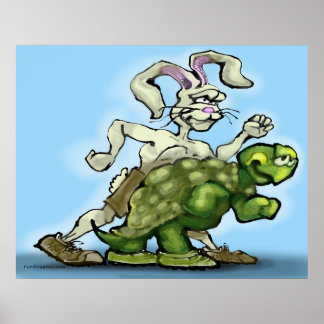 Póster Tortoise y la liebre