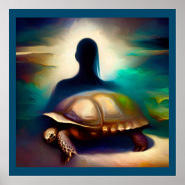Póster Tortuga animal espiritual 2
