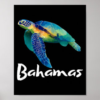 Póster Tortuga bahamas souvenir_bahamas