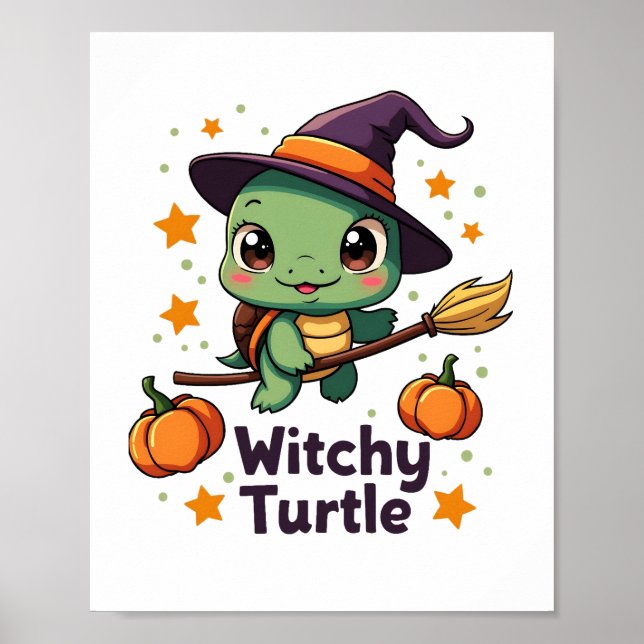 Póster Tortuga Bruja de Concha (Frente)