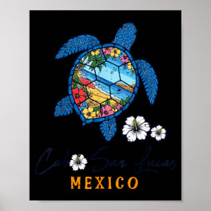 Póster Tortuga Cabo San Lucas México Vacaciones Verano Ho