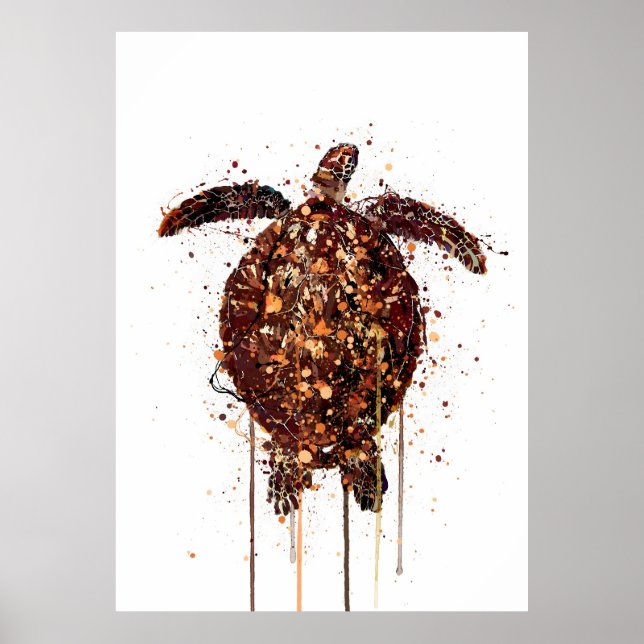 Póster Tortuga Criatura Marina (Frente)