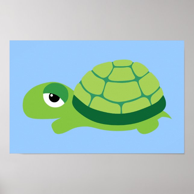 Póster Tortuga Cuta (Frente)