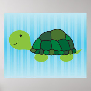 Póster Tortuga Cuta