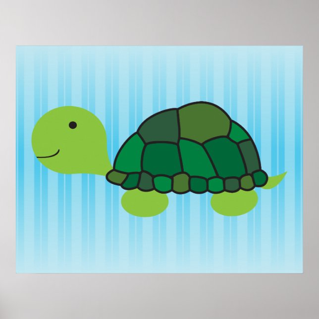 Póster Tortuga Cuta (Frente)