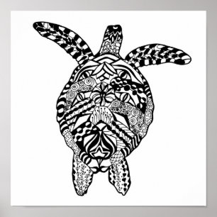 Póster Tortuga de estilo 2