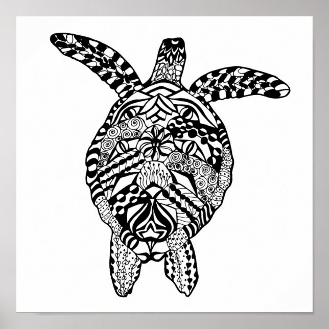 Póster Tortuga de estilo 2 (Frente)