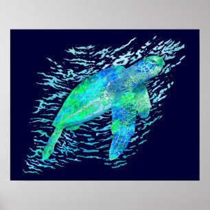Póster Tortuga de mar