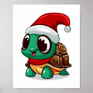 Póster Tortuga de navidades