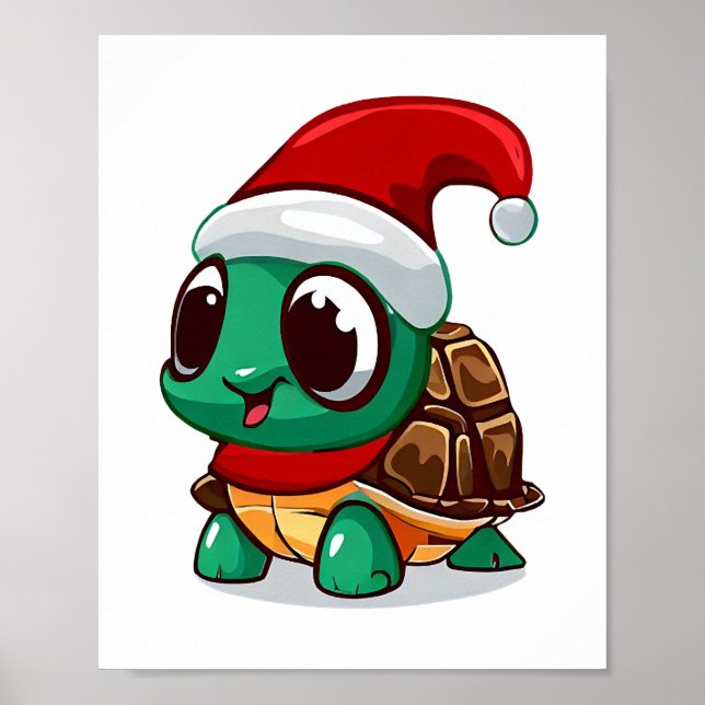 Póster Tortuga de navidades (Frente)