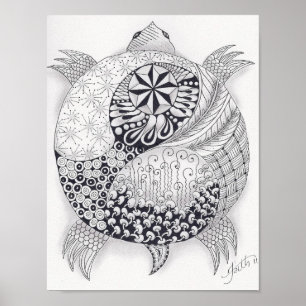 Póster Tortuga del mismo tamaño