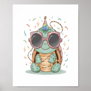 Póster Tortuga Fiesta de Guay