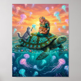 Póster tortuga gira mundial 