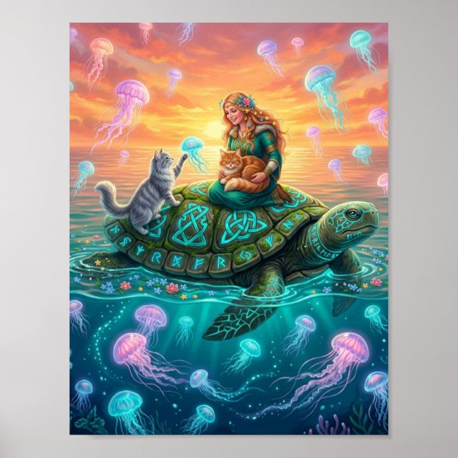 Póster tortuga gira mundial  (Frente)