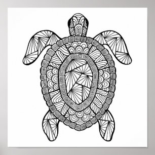 Póster Tortuga inspirada 2