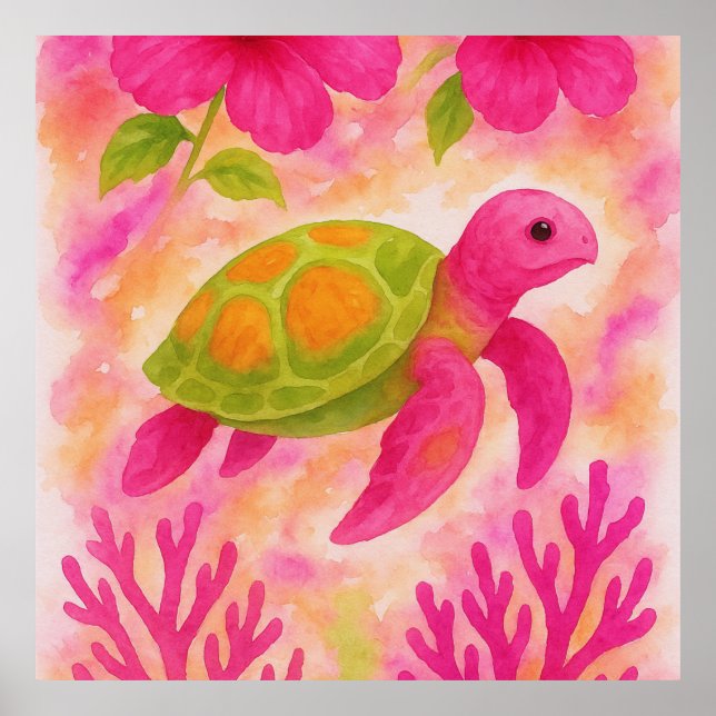 Póster Tortuga marina (Frente)