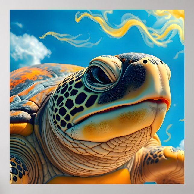 Póster Tortuga marina (Frente)