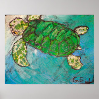 Póster Tortuga marina