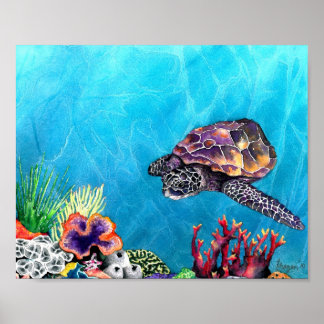 Póster Tortuga marina