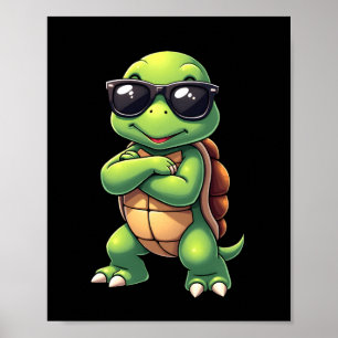 Póster Tortuga Marina Haciento Dab Animales Amante Salvar