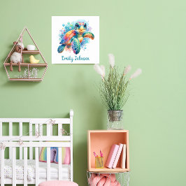 Póster Tortuga marina personalizable