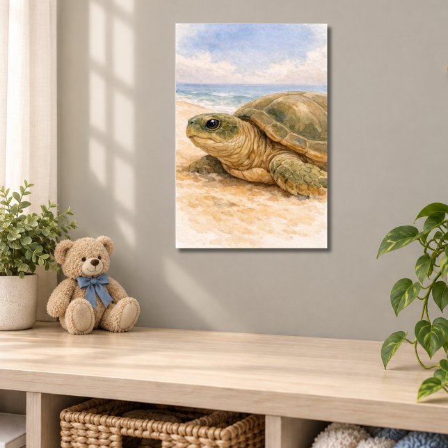 Póster Tortuga Marina Playa Oceánica (Subido por el creador)