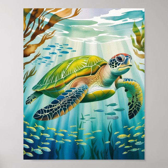 Póster Tortuga Pintada (Frente)