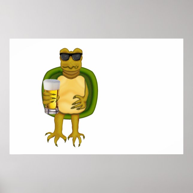 Póster Tortuga sedienta (Frente)