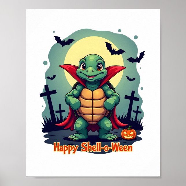 Póster Tortuga Shell-o-Ween (Frente)