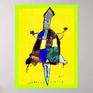 Póster Tortuga Snapping 18 x 24 poster