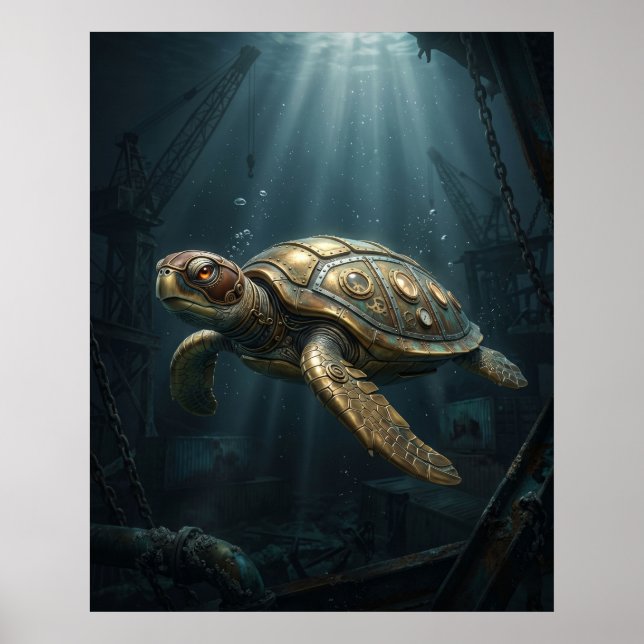 Póster Tortuga Sumergible (Frente)