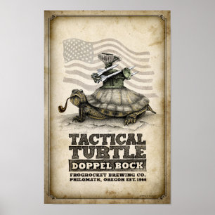 Póster Tortuga táctica Doppel Bock