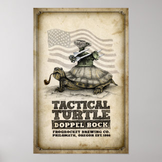 Póster Tortuga táctica Doppel Bock
