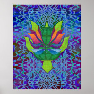 Póster Tortuga voladora