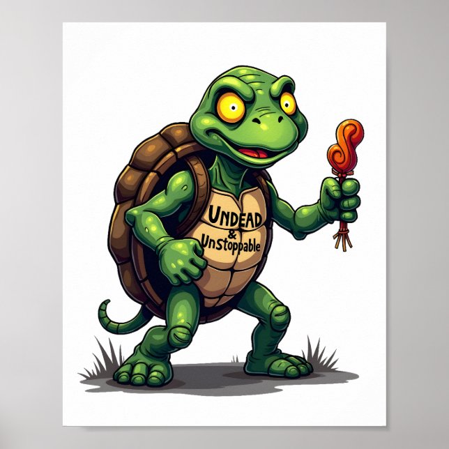 Póster Tortuga Zombie (Frente)