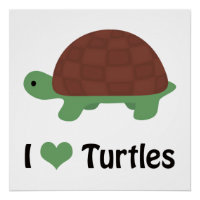 Tortugas de corazón tortugas pequeñas Personalizad